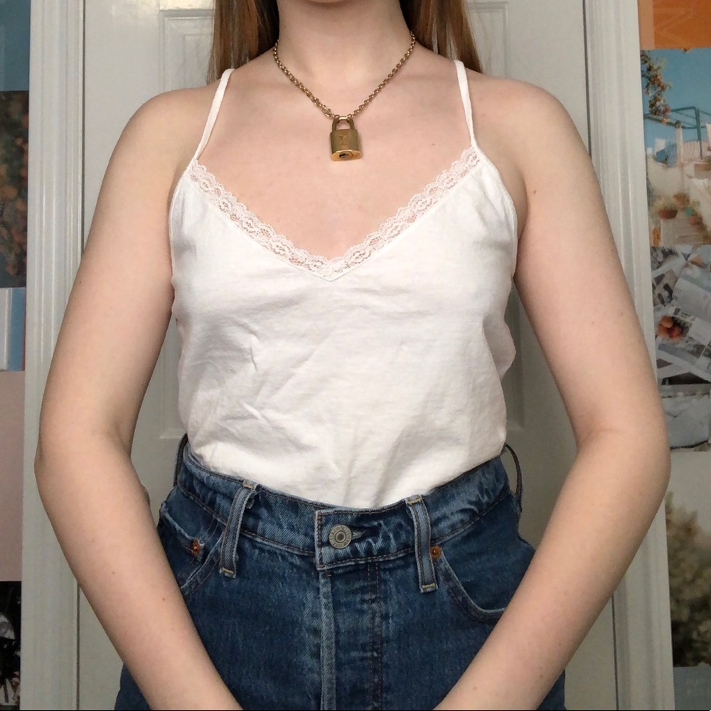 White brandy Melville tank top